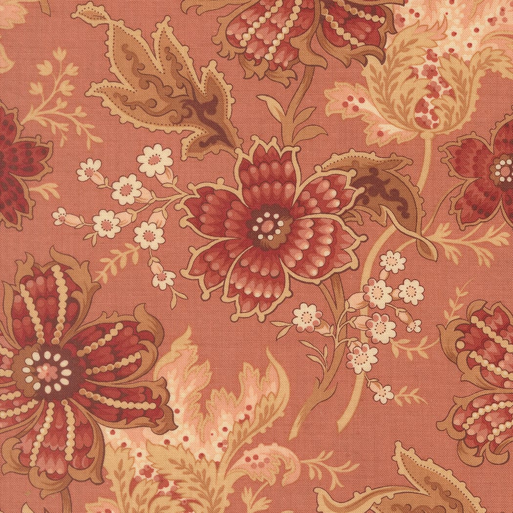 Multi-coloured Floral Moda Fabric Moda Le Jardin Rouge - The Sewing Studio