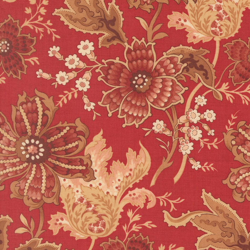 Multi-coloured Floral Moda Fabric Moda Le Jardin Rouge - The Sewing Studio
