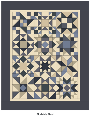 Moda Fabric Quillow - Bluebirds Nest  - The Sewing Studio for sale UK - The Sewing Studio