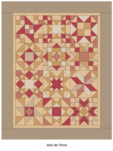 Moda Fabric Quillow - Joie de Vivre  - The Sewing Studio for sale UK - The Sewing Studio