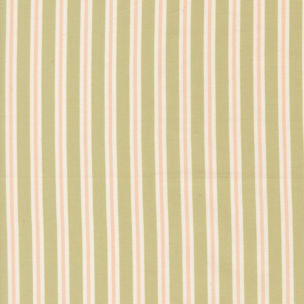 Green Stripes Moda Fabric Moda Handmade Sweetness - The Sewing Studio