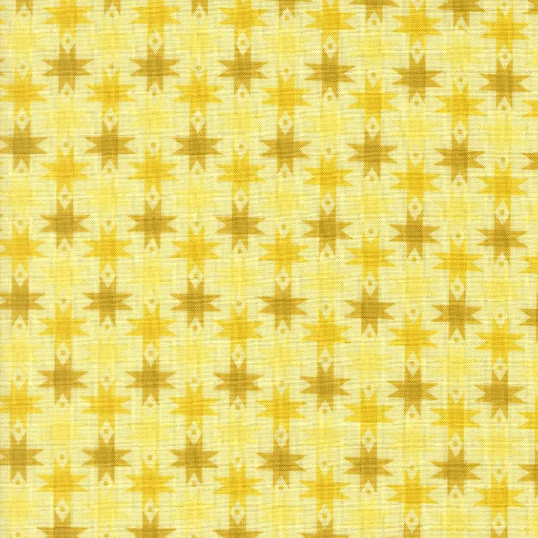 Yellow Stars Moda Fabric Moda Popcorn - The Sewing Studio