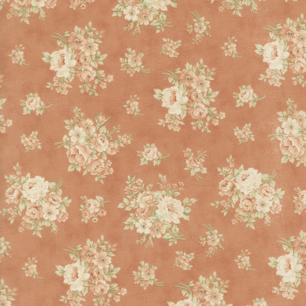 Pink Floral Moda Fabric Moda Dearly Beloved in Rose Bouquet Florals Rose - The Sewing Studio