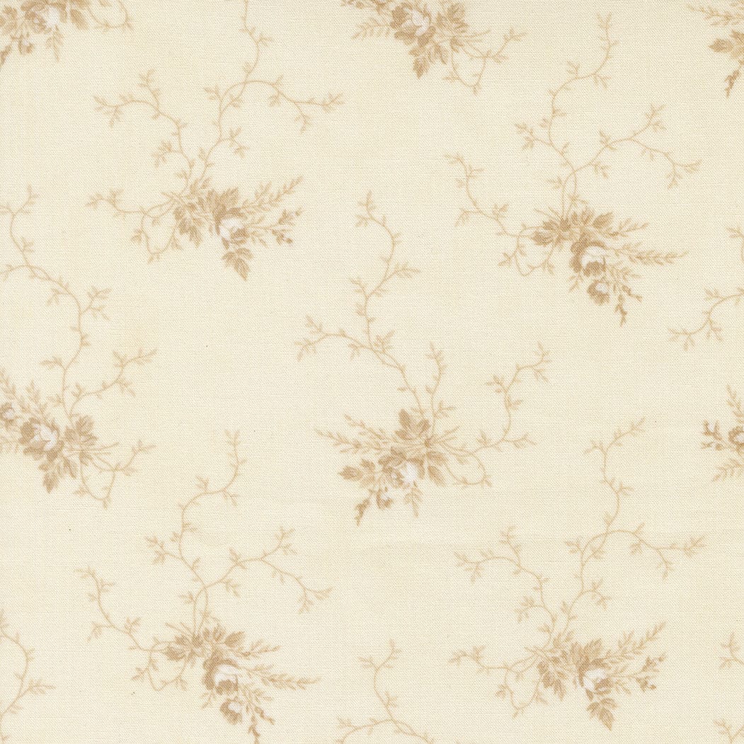 Creams and Naturals Floral Moda Fabric Moda Breathtaking Blues - The Sewing Studio