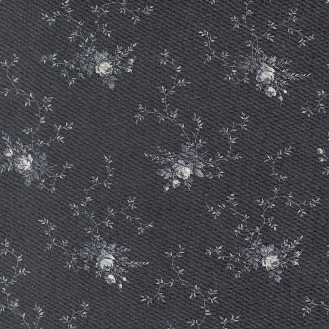 Blue Floral Moda Fabric Moda Breathtaking Blues - The Sewing Studio