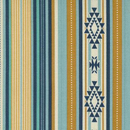 Multi-coloured Stripes Moda Fabric Moda Saddle Ranch Fabric in Saddle Blanket 33792-13 - The Sewing Studio