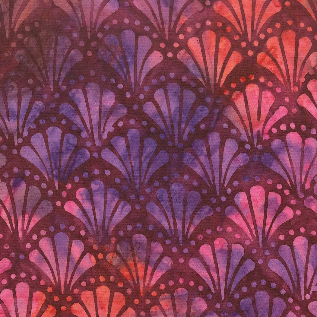 Red Hand Dyed Moda Fabric Moda Mermaid Batiks Fabric - The Sewing Studio