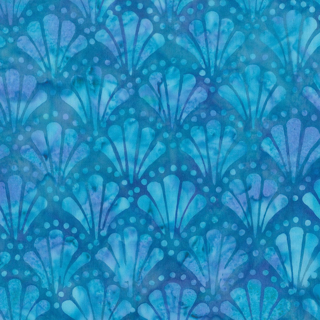 Blue Hand Dyed Moda Fabric Moda Mermaid Batiks Fabric - The Sewing Studio