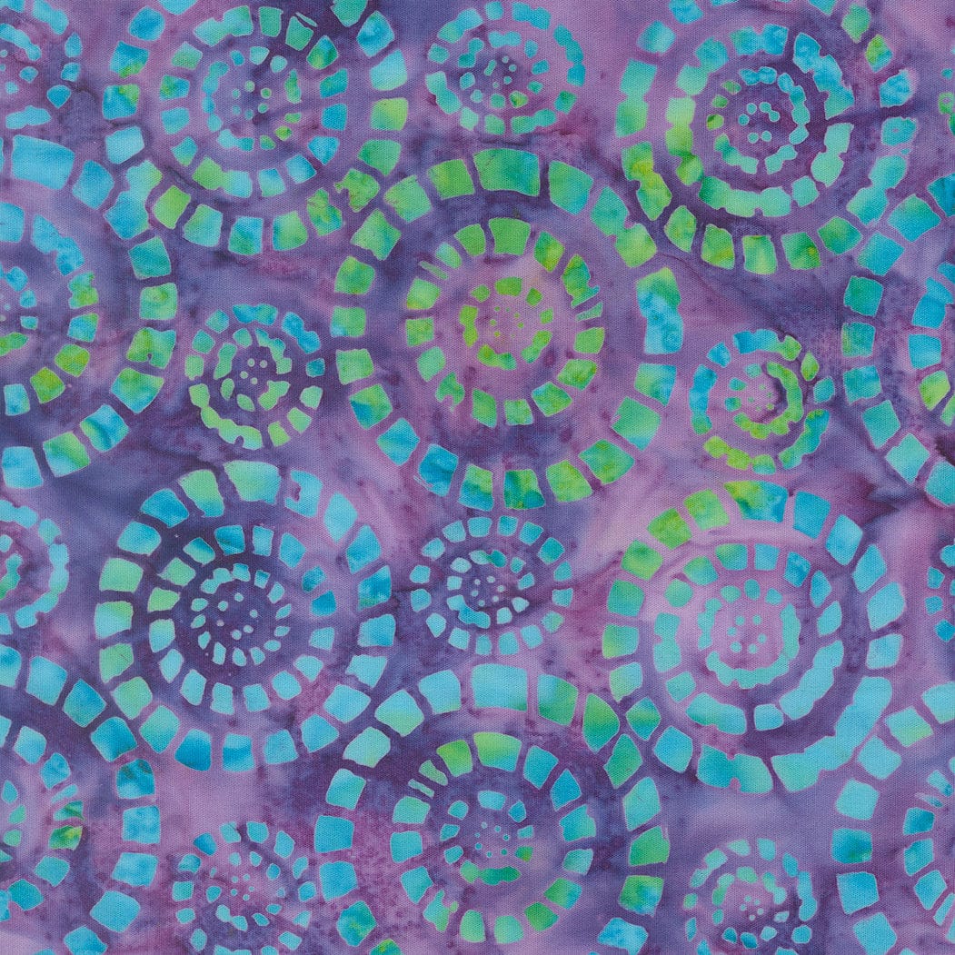 Purple Hand Dyed Moda Fabric Moda Mermaid Batiks Fabric - The Sewing Studio