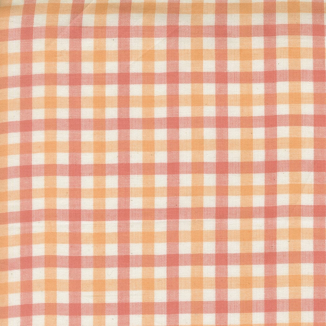 Orange Checks Moda Fabric Moda Popcorn Wovens - The Sewing Studio