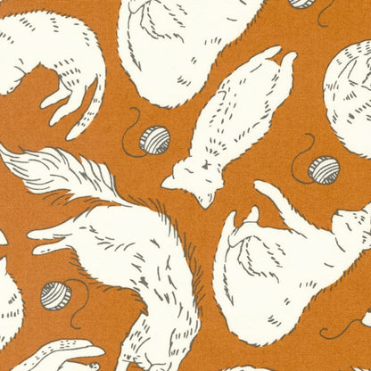 Yellow Dogs and Cats Moda Fabric Moda Here Kitty Kitty - The Sewing Studio
