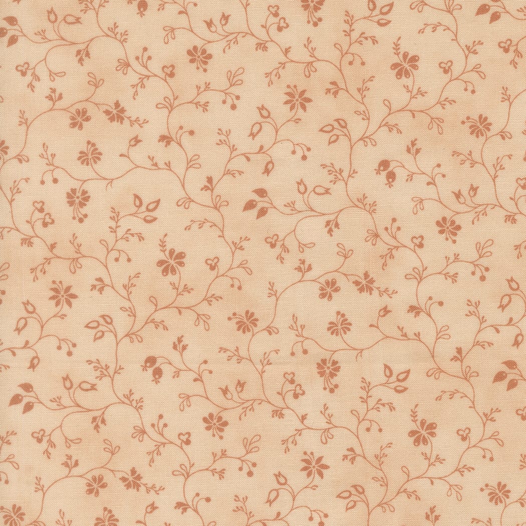 Pink Floral Moda Fabric Moda Dearly Beloved in Small Floral Vine Blush - The Sewing Studio