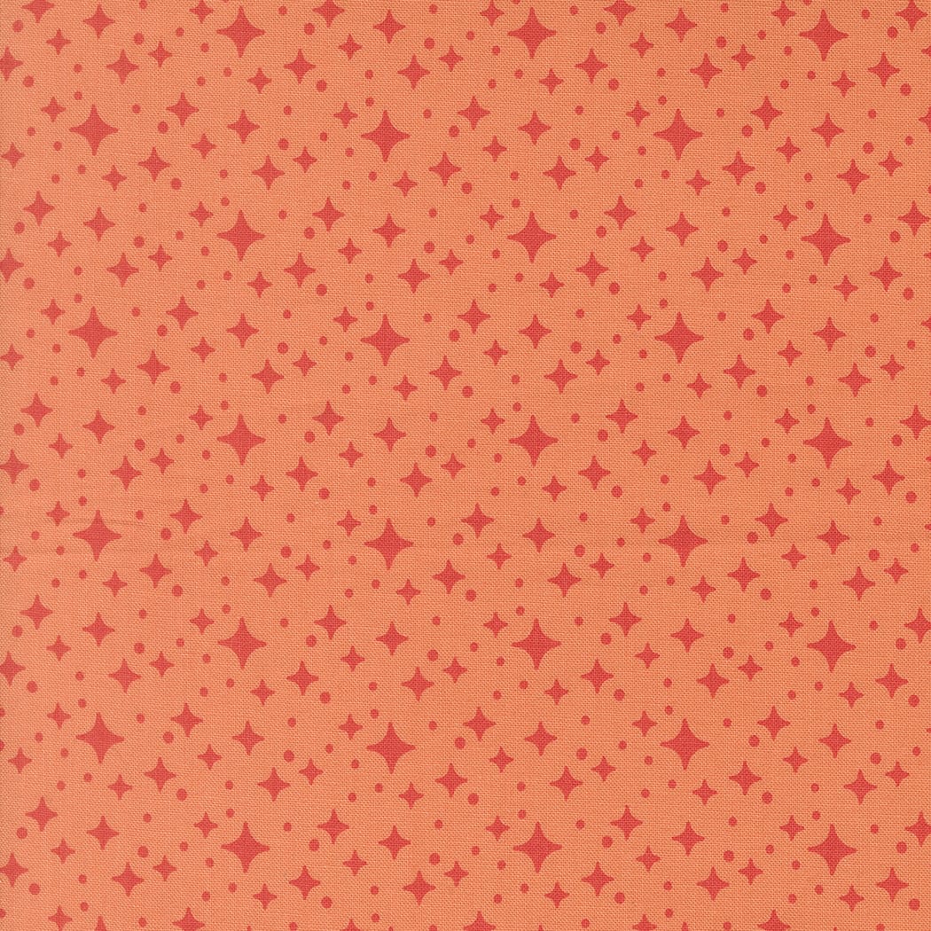 Orange Blender, Stars Moda Fabric Moda Popcorn - The Sewing Studio