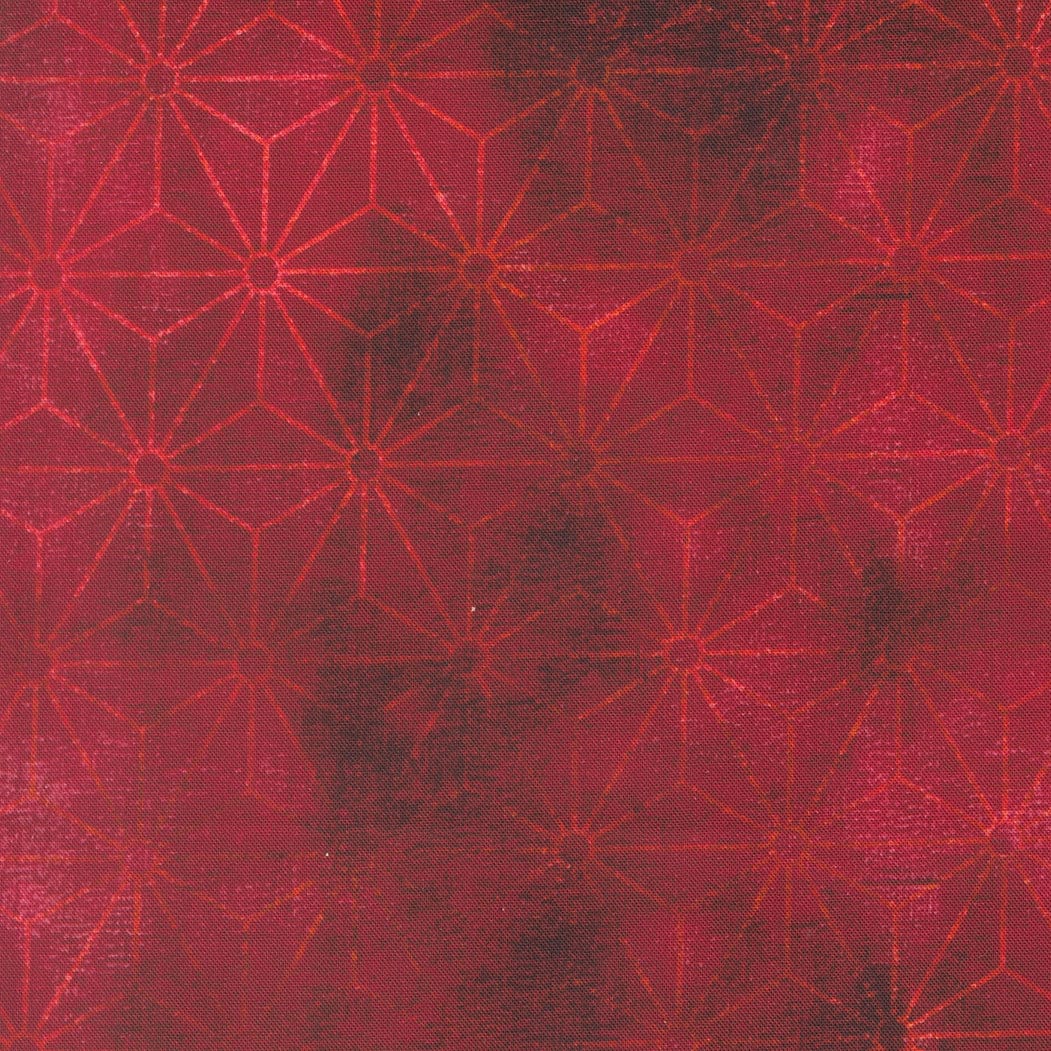 Red Geometric Moda Fabric Moda Tranquil Patina - The Sewing Studio