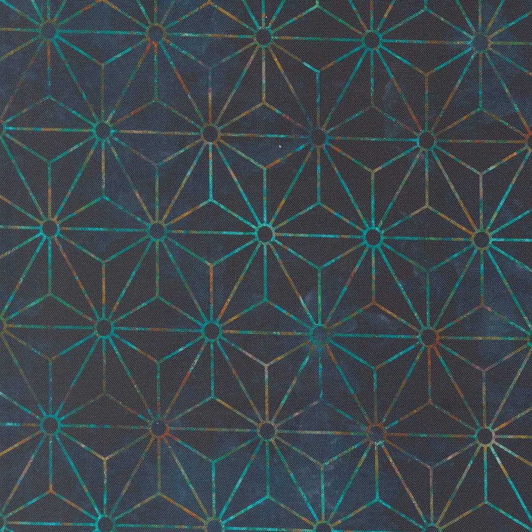 Blue Geometric Moda Fabric Moda Tranquil Patina - The Sewing Studio