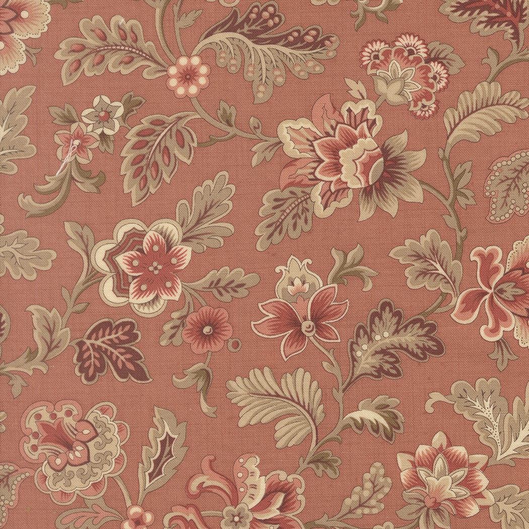 Multi-coloured Floral Moda Fabric Moda Le Jardin Rouge - The Sewing Studio