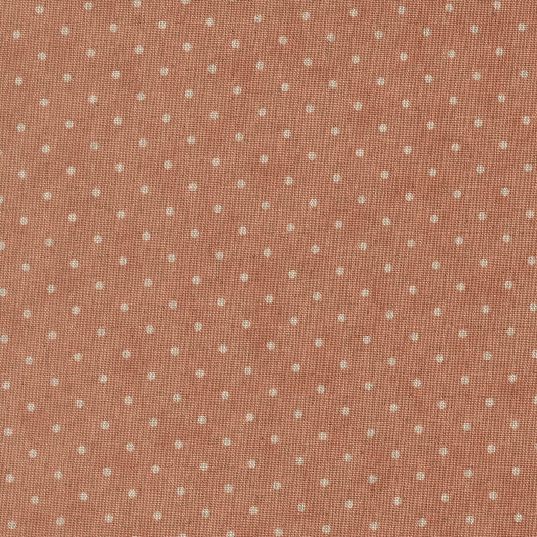 Pink Spots and Dots Moda Fabric Moda Dearly Beloved Cotton Linen in Veil Dots Mochi Rose - The Sewing Studio