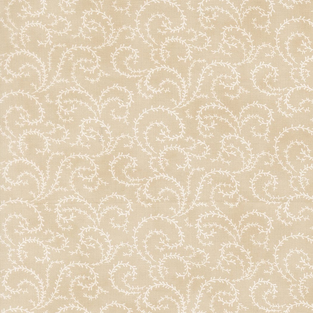 Creams and Naturals Floral Moda Fabric Moda Breathtaking Blues - The Sewing Studio