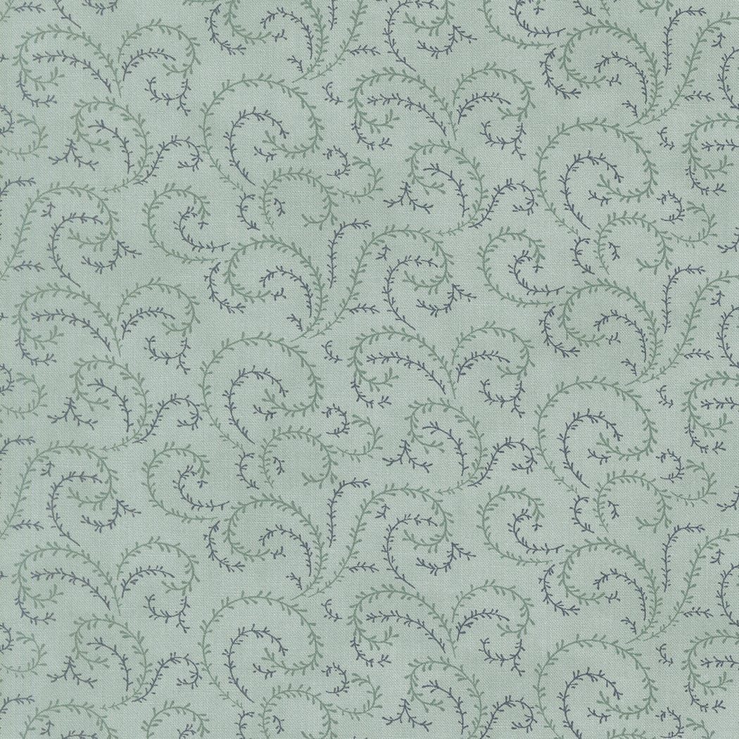 Blue Floral Moda Fabric Moda Breathtaking Blues - The Sewing Studio