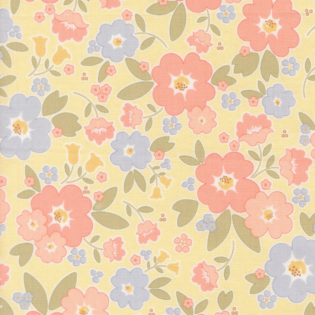Multi-coloured Floral Moda Fabric Moda Handmade Sweetness - The Sewing Studio