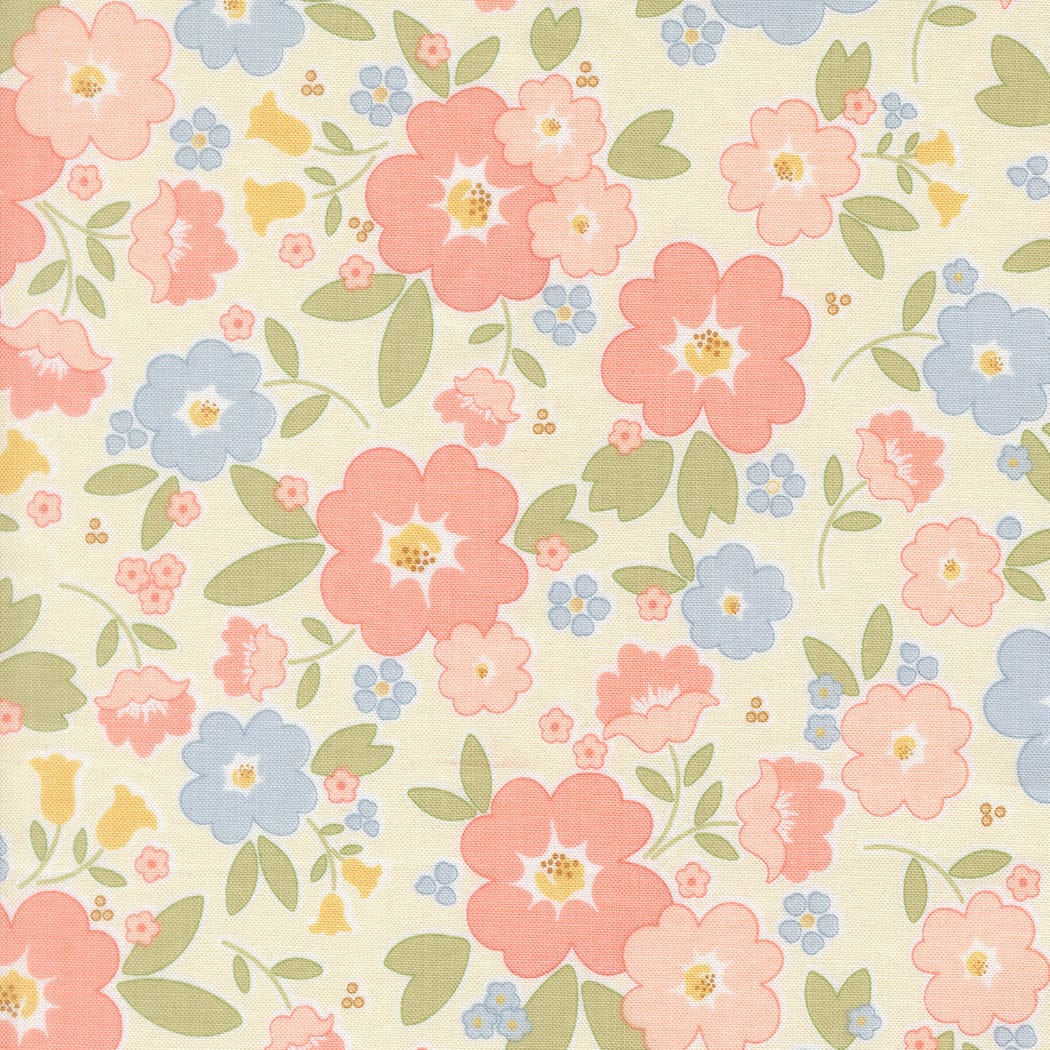 Multi-coloured Floral Moda Fabric Moda Handmade Sweetness - The Sewing Studio