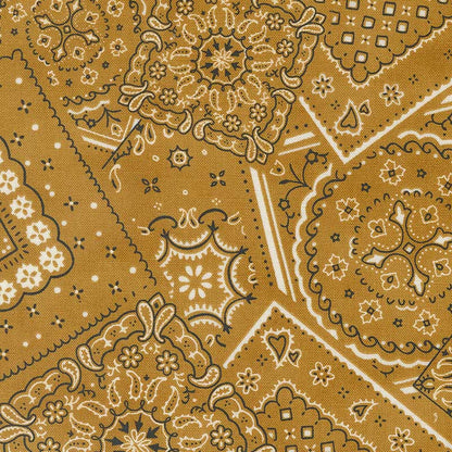 Yellow Large Print Moda Fabric Moda Saddle Ranch Fabric in Wheat 33794-14 - The Sewing Studio