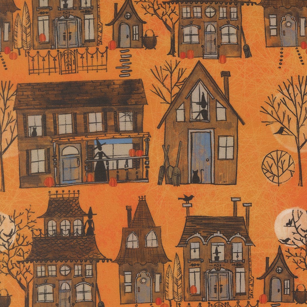 Orange Halloween Moda Fabric Moda Coven - The Sewing Studio