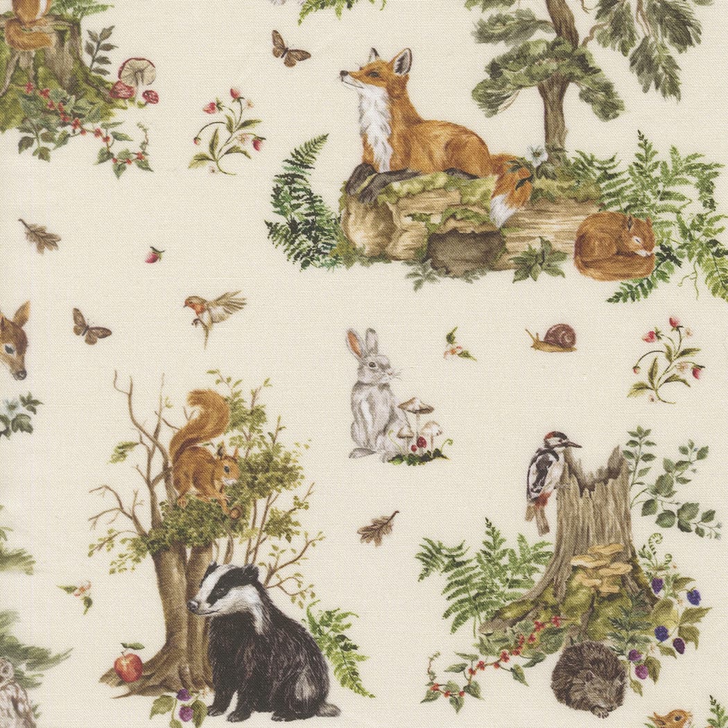 Multi-coloured Childrens Moda Fabric Moda Fable and Fern - The Sewing Studio