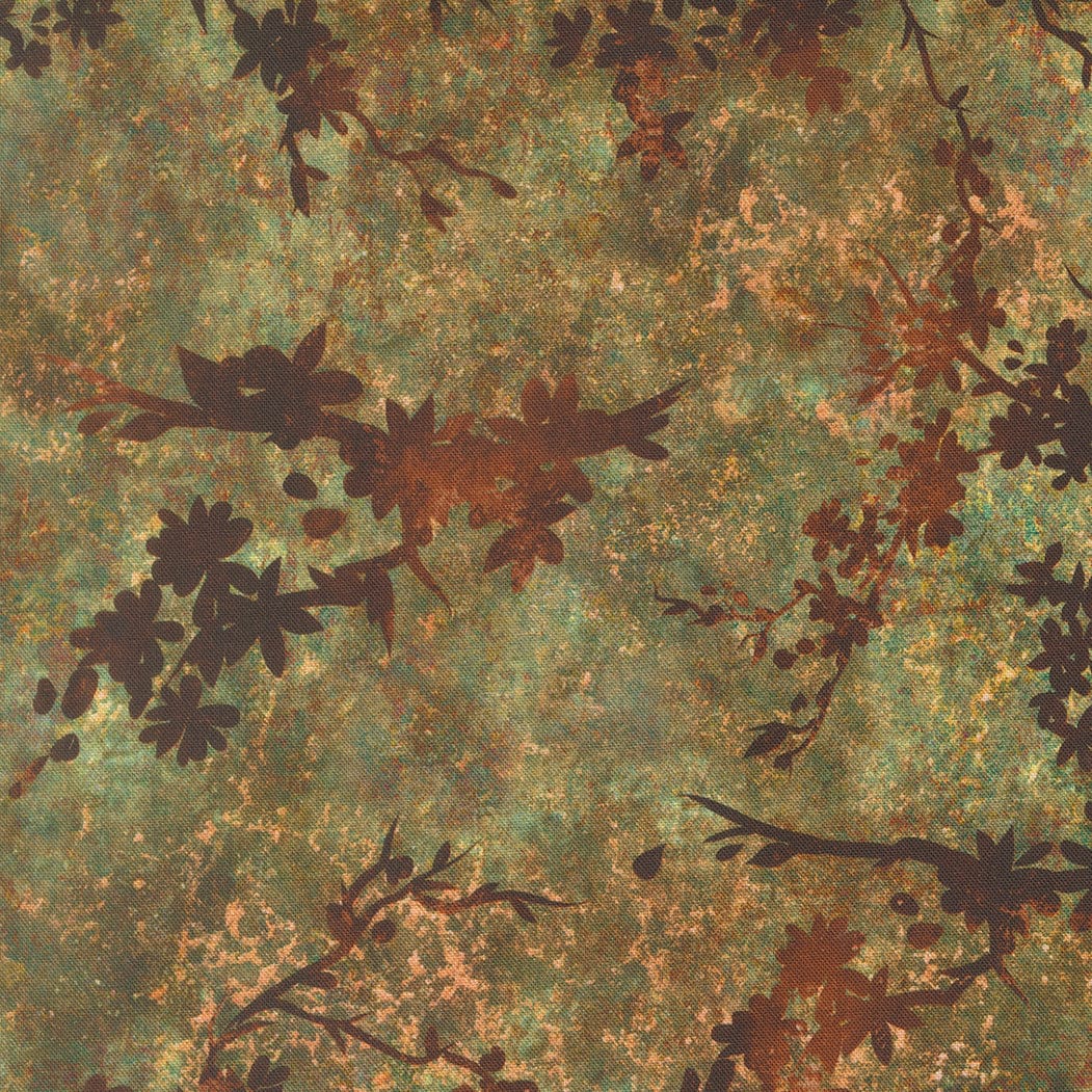 Multi-coloured Woodland and Nature Moda Fabric Moda Tranquil Patina - The Sewing Studio