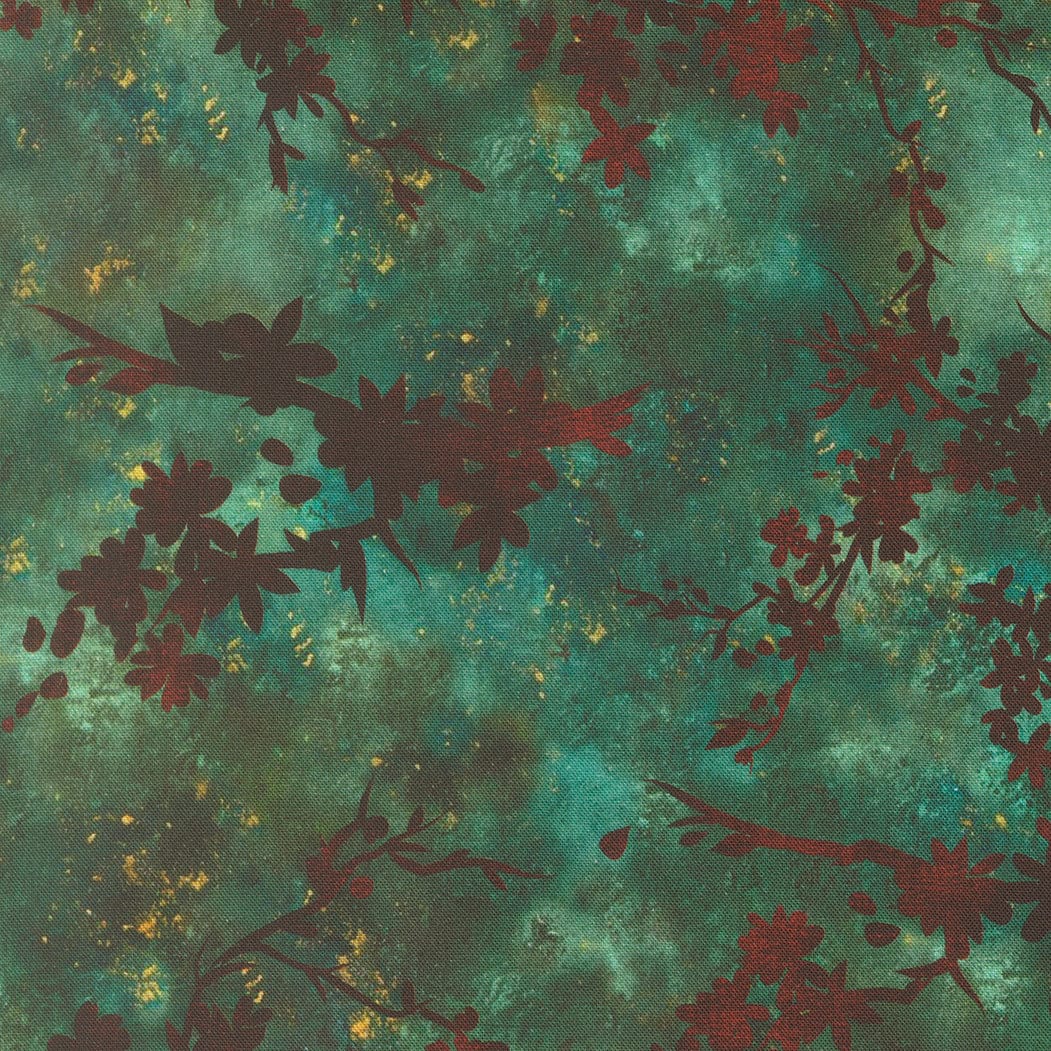 Blue Woodland and Nature Moda Fabric Moda Tranquil Patina - The Sewing Studio