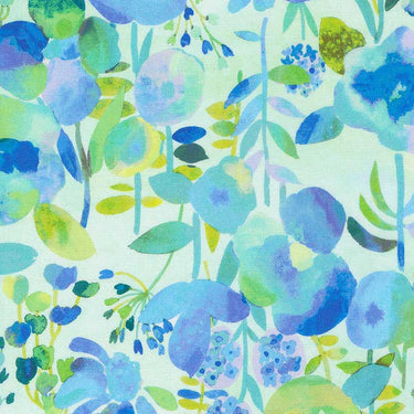 Moda Gradients Auras Dreamy Flowers Turquoise 33730-14