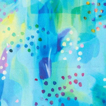 Moda Gradients Auras Watercolor Collage Turquoise 33731-13 Main Image