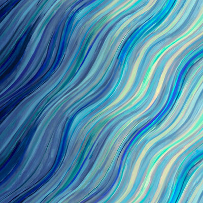 Moda Gradients Auras Watercolor Wave Sapphire 33736-13