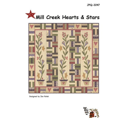 Moda Patterns Jan Patek Mill Creek Hearts and Stars Quilt Pattern  - The Sewing Studio