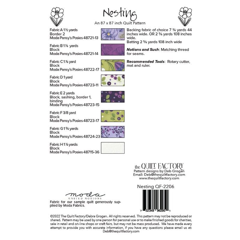 Nesting Quilt Pattern by The Quilt Factory