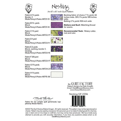 Nesting Quilt Pattern by The Quilt Factory