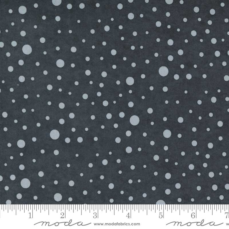 Moda Silhouettes Multi Dots Charcoal 6935-15 Ruler Image