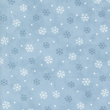 Moda Woodland Winter Snowflake Sky Blue 56097-12 Main Image