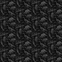 Northcott Fabrics Paleo Tales Digital Dino Fossils Black 26786-99 Main Image