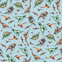 Northcott Fabrics Paleo Tales Digital Dino Toss Blue dp26783-42 Main Image