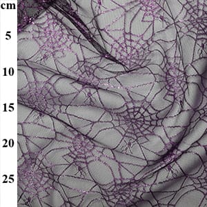 Purple Halloween Oddies Fabric Halloween Spiderweb Net Fabric - The Sewing Studio