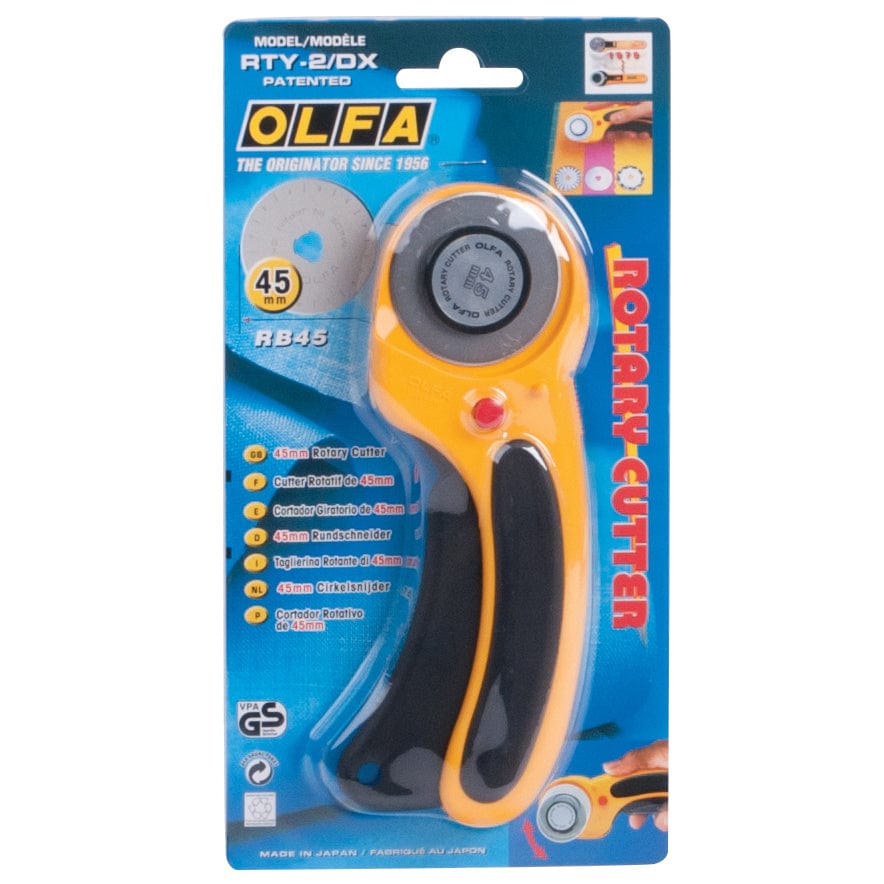 Olfa Rotary Cutters Olfa Deluxe Rotary Cutter Retracting 45mm  - The Sewing Studio