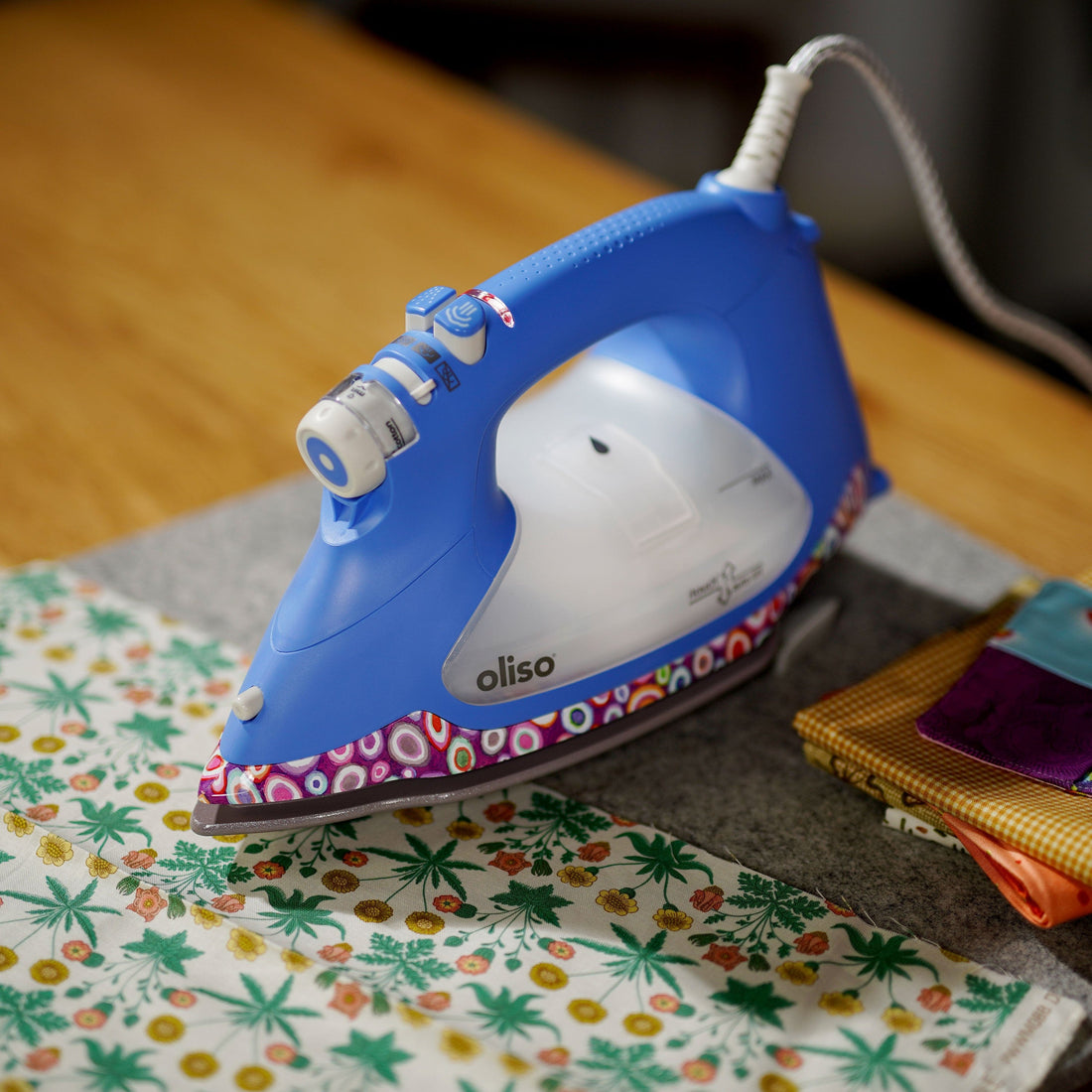 Oliso Irons Oliso Smart Iron TG1600 Pro Plus Kaffe Fassett Edition  - The Sewing Studio