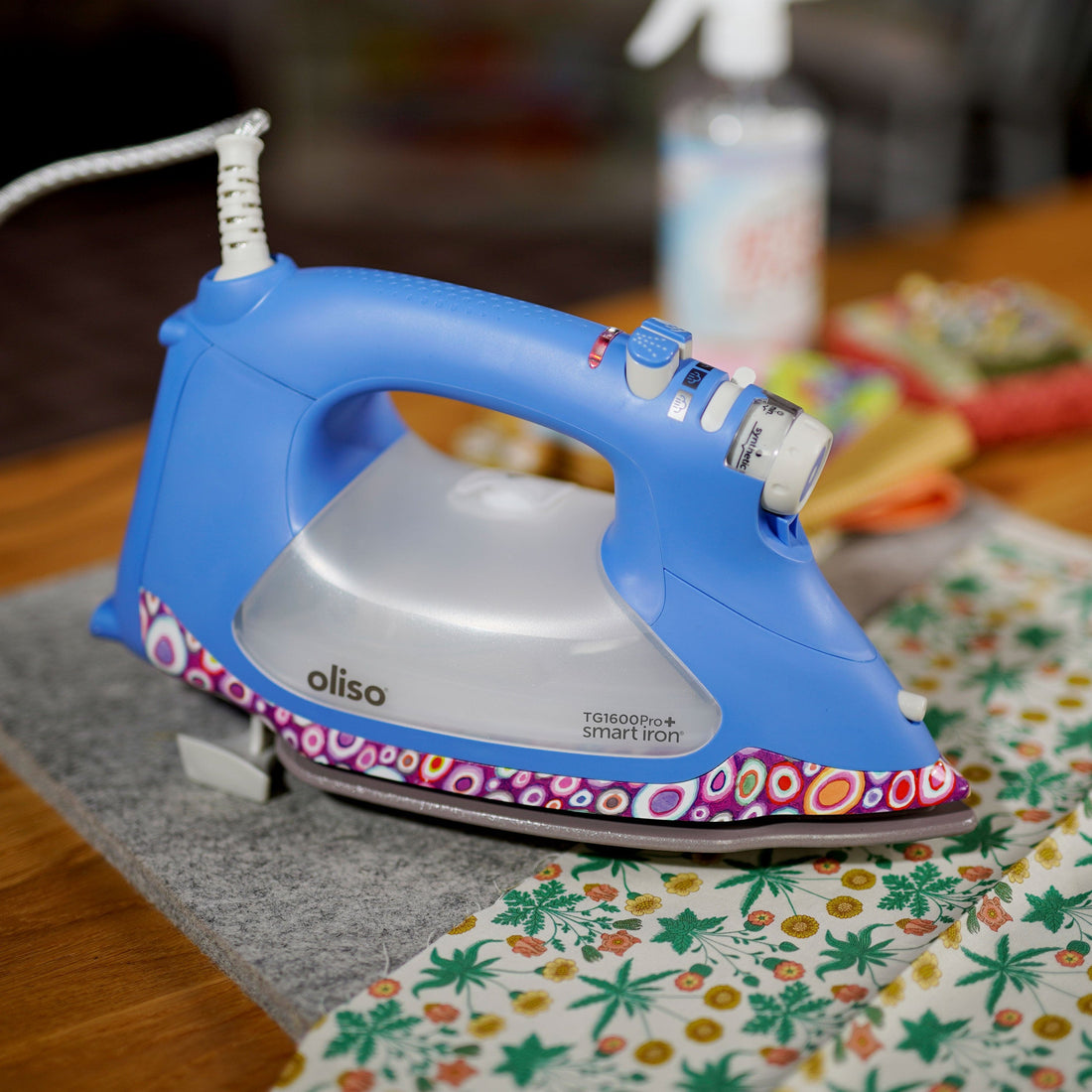 Oliso Irons Oliso Smart Iron TG1600 Pro Plus Kaffe Fassett Edition  - The Sewing Studio