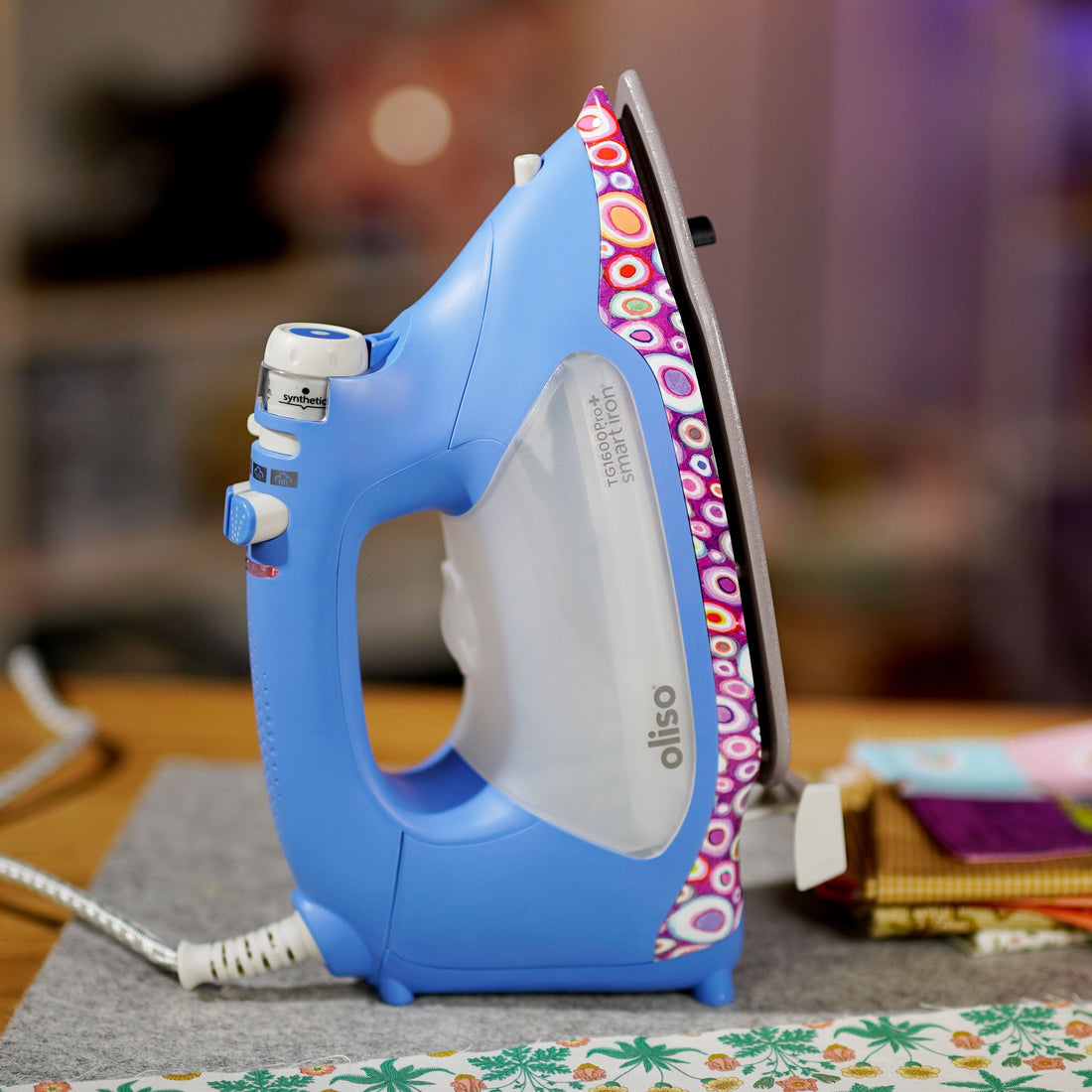 Oliso Irons Oliso Smart Iron TG1600 Pro Plus Kaffe Fassett Edition  - The Sewing Studio