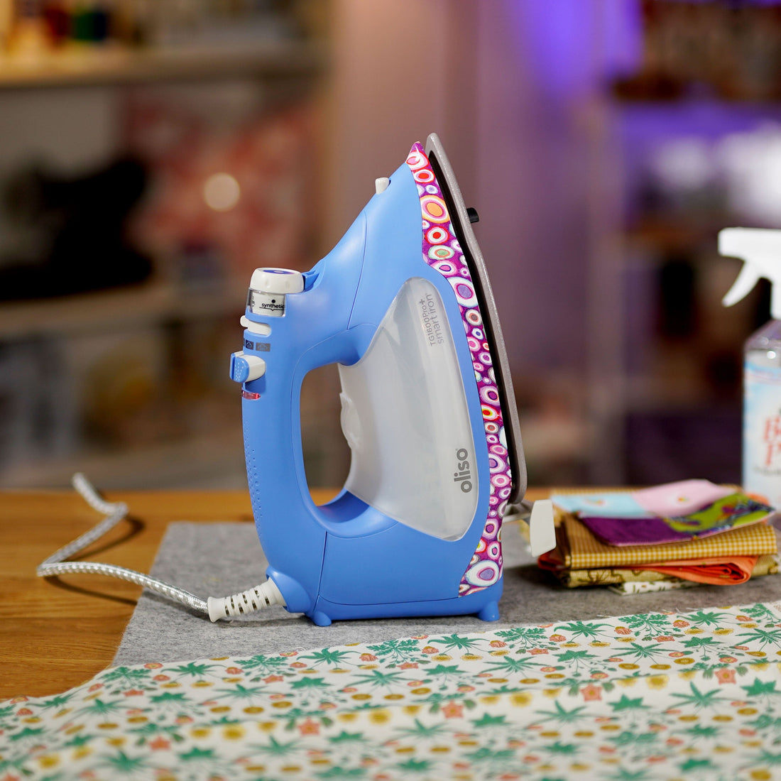 Oliso Irons Oliso Smart Iron TG1600 Pro Plus Kaffe Fassett Edition  - The Sewing Studio