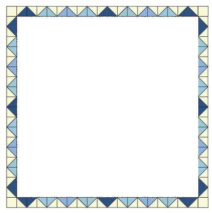 Pam and Nicky Quilts Fabric China Clay Quilt Block of the Month Pattern and Fabric Month Six Flying Geese  - The Sewing Studio