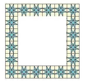Pam and Nicky Quilts Fabric China Clay Quilt Block of the Month Pattern and Fabric Month Three Fifty-Four Forty And Fight  - The Sewing Studio