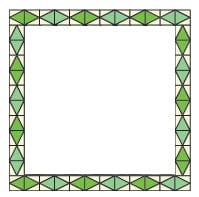 Pam and Nicky Quilts Fabric China Clay Quilt Block of the Month Pattern and Fabric Month Two Inner Diamonds  - The Sewing Studio