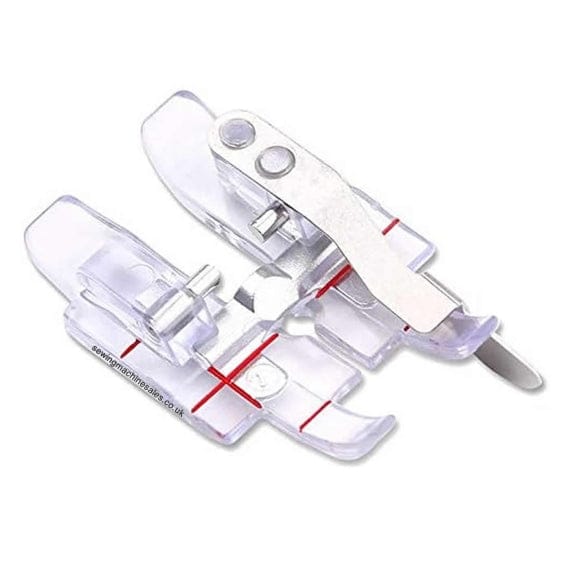 Pfaff Sewing Machine Accessories Pfaff Clear 1/4 Inch Right Guide Foot For IDT System 820881096  - The Sewing Studio
